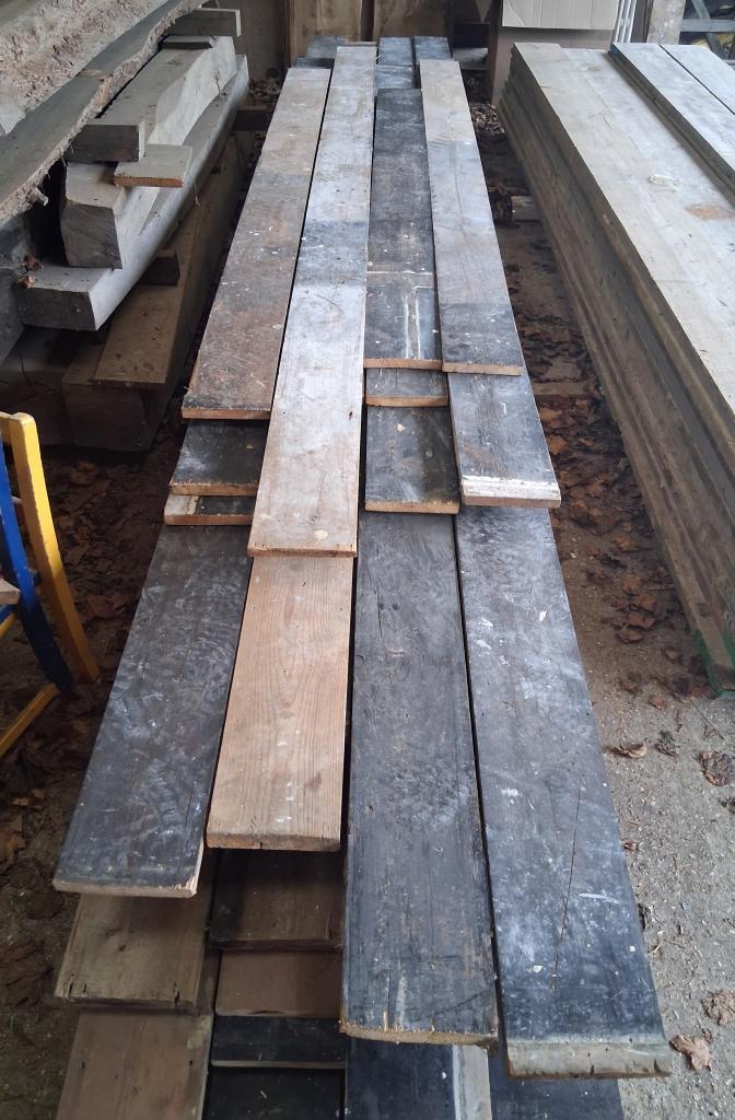 <p>Reclaimed pine flooring</p><p>170mm wide